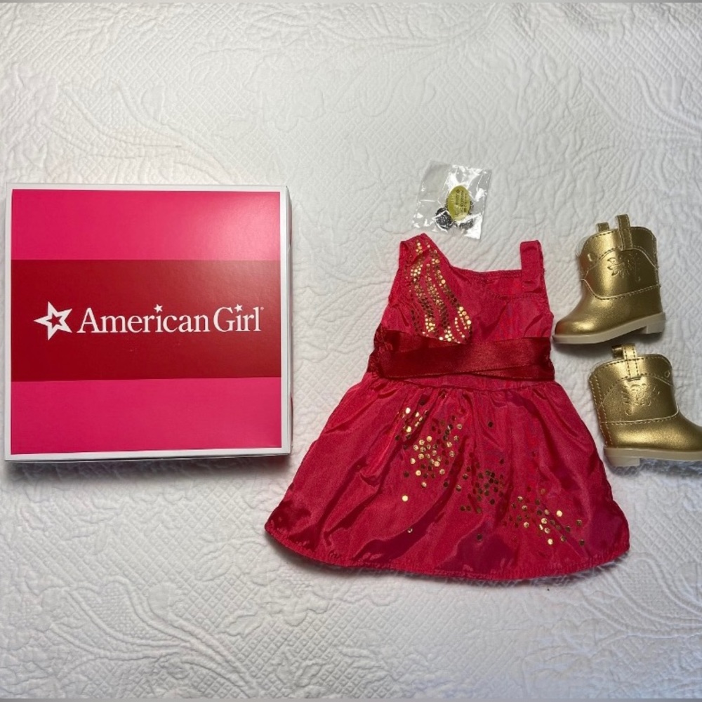 NIB American Girl Doll Saige’s Sparkle Dress Retired